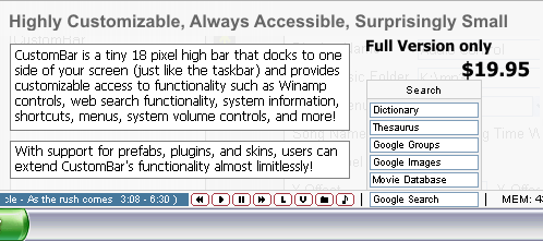 CustomBar - Download Free Trial